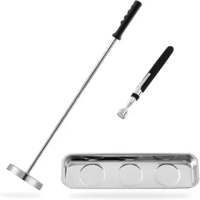 Djsqcw RECHABITE Magnetic Sweeper Telescoping Up Tool Screws