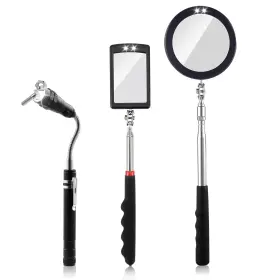 TCJ3PC RECHABITE Pack Telescoping Mirrors Led Light Magnet