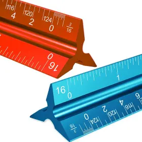 RC10104 RENA CHRIS Architectural Scale Ruler