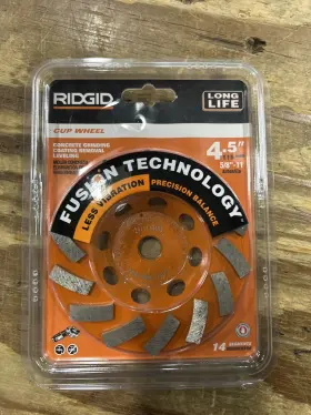 2969 RIDGID TOOLS Diamond Cup Wheel Segments Concrete