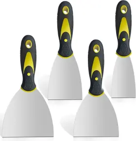 HU-XI-185 ROMEDA Pack Putty Knife Scraper Set Steel
