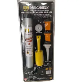 32-100W ROUGHNECK Mortar Gun Set Nozzles Grouting Tile 32-100W ROUGHNECK Mortar Gun Set Nozzles Grouting Tile