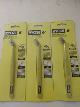 RHPTW01 RYOBI Silicone Tipped Tweezers RHPTW01 RYOBI Silicone Tipped Tweezers