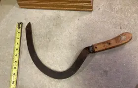 8655 SEARS Sickle Scythe Riveted Wooden Handle #2