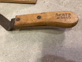 8655 SEARS Sickle Scythe Riveted Wooden Handle #3