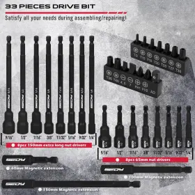 84079 SEDY Magnetic Impact Nut Driver Set Hex #2