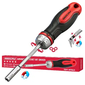 87063 SEDY Magnetic Ratcheting Screwdriver Bit Holding 87063 SEDY Magnetic Ratcheting Screwdriver Bit Holding