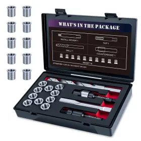 Sennmonn Xm12x1.25 M12x1.25 Thread Repair Kit With Insert Hss Drill Tap M12x1.250 Sennmonn Xm12x1.25 M12x1.25 Thread Repair Kit With Insert Hss Drill Tap M12x1.250