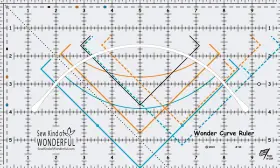 64166 SEW KIND OF WONDERFUL Sample Wonder Ruler Transparent 64166 SEW KIND OF WONDERFUL Sample Wonder Ruler Transparent