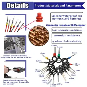 932586003011 SHENGBOWI Connector Crimped Terminal Pin Car Kit #2 932586003011 SHENGBOWI Connector Crimped Terminal Pin Car Kit #2