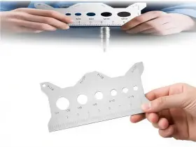 721545417350 SHENSENCHAO Steel Double Bolt Gauge Card Capable
