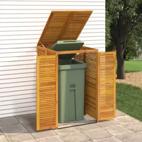 720845731724 SINGLE GARBAGE BIN SHED Solid Wood Acacia 720845731724 SINGLE GARBAGE BIN SHED Solid Wood Acacia