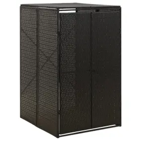 720845670214 SINGLE WHEELIE BIN SHED BLACK Poly Rattan 720845670214 SINGLE WHEELIE BIN SHED BLACK Poly Rattan