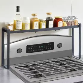 726084541740 SKYSHALO Stove Shelf Spice Organizer Expandable 726084541740 SKYSHALO Stove Shelf Spice Organizer Expandable