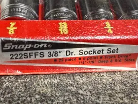 222SFFSFR SNAP-ON Drive Flank Sockets #2