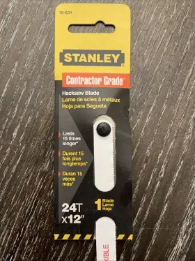 15-828A STANLEY Steel Hacksaw Blade #3 15-828A STANLEY Steel Hacksaw Blade #3