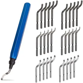 663585690150 STARVAST Deburring Tool Blades Swivel Handle Kit