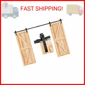 608408925873 SUNGIVE-INC Easelife Double Door Sliding Barn 608408925873 SUNGIVE-INC Easelife Double Door Sliding Barn