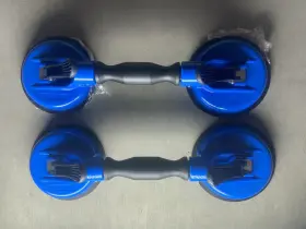 987832 TOOL LUXE Double Auto Suction Grip Cup Glass Carrier