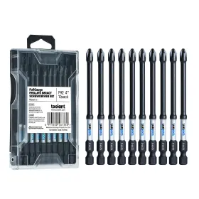 TA01050010 TOOLANT Phillips Bit Magnetic Anti Slip Impact Set
