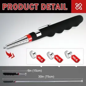 3T-1G TOP MAGNETS Telescoping Magnetic Tool Stick Head #3
