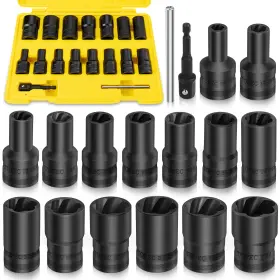 T8097-US TOPEC Lug Nut Extractor Set Drive Locking Removal T8097-US TOPEC Lug Nut Extractor Set Drive Locking Removal
