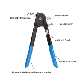 701772850670 TOPREMA Rivet Nut Tool Blind Riveter Kit Wrench #3