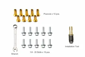 727542638415 TRUE RACKS Rivet Nut Bullbed Plusnut Setting Kit