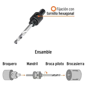 16FTFTDIAMETROS TRUPER Mandril Para Broca Cierras #2
