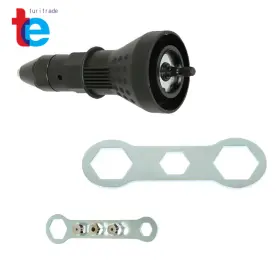 TR20230 TURITRADE Electric Rivet Nut Gun Adaptor Cordless Kit