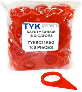 TYKSC21RED-100 TYK INDUSTRIES Loose Wheel Lug Nut Safety Pack