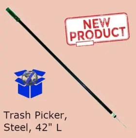 56498 UNGER Trash Up Spear Steel Grip Handle Garbage Waste 56498 UNGER Trash Up Spear Steel Grip Handle Garbage Waste