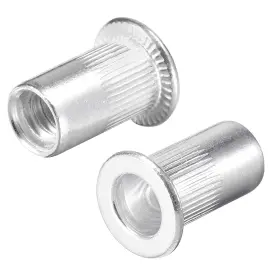 20113000 UXCELL Rivet Nuts Alloy Knurled Flat Head