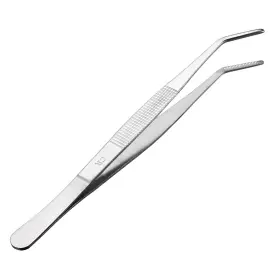 A18041300UX0008 UXCELL Steel Tweezers Curved Tip