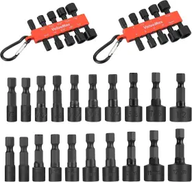 076004 VALUEMAX Power Nut Driver Set Impact Drill Hex Pocket