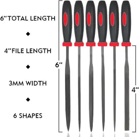 691303449841 VASTOOLS Deburring Tool Needle Files Handle Kit #2