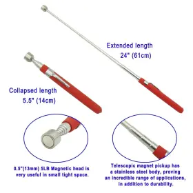 MT-5 VASTOOLS Telescopic Magnetic Tool Magnet Stick #2 MT-5 VASTOOLS Telescopic Magnetic Tool Magnet Stick #2