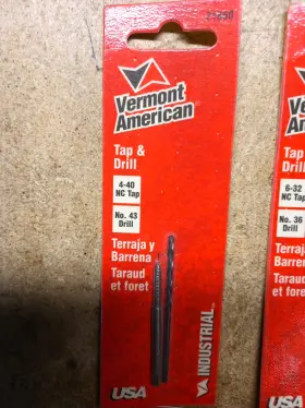21665 VERMONT AMERICAN Tap Drill 21665 VERMONT AMERICAN Tap Drill