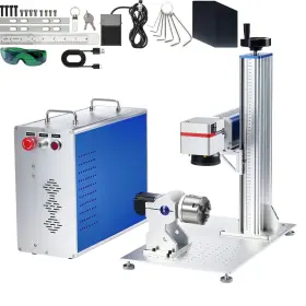 197988091653 VEVOR Fiber Laser Marking Engraver Rotary Axis