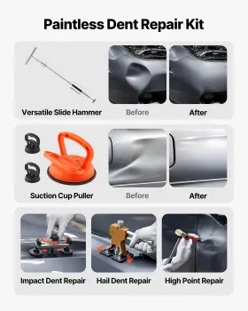 197988160700 VEVOR Dent Puller Paintless Removal Golden Kit