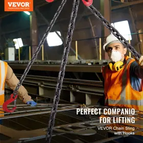 197988576297 VEVOR Chain Sling Legs Lifting Grab Hooks
