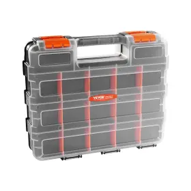 34-COMPARTMENT VEVOR Organizer Double Tools Box