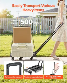 197988886860 VEVOR Folding Platform Dolly Trolley Moving