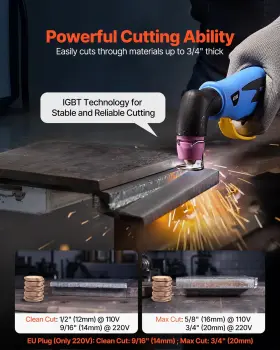 197988892656 VEVOR Plasma Cutter Touch Pilot Arc Cutting