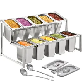 810087876746 VEVOR Expandable Spice Rack Steel Orga