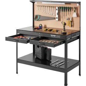 840349904009 VEVOR Workbench Steel Bench Garage