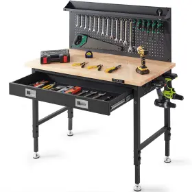 840349904016 VEVOR Workbench Bench Garage Oak Plank Car 840349904016 VEVOR Workbench Bench Garage Oak Plank Car