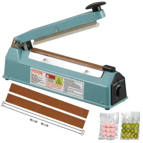 840349961941 VEVOR Impulse Sealer Manual Heat Seal Heating