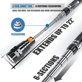 798220635750 VIBELITE Magnetic Flashlight Telescoping Magnet #3