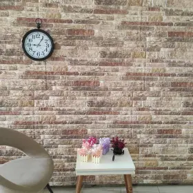 720286332047 VIDAXL Wall Panels Multicolor Brick Design Eps